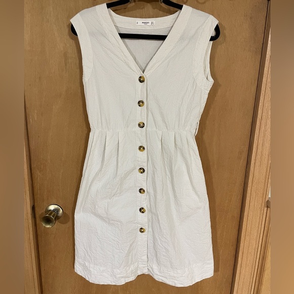 MANGO-button down dress - Picture 1 of 3